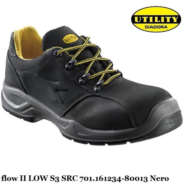 N.43 SCARPE ANTINFORTUNISTICHE DIADORA UTILITY 161234 FLOW II NERO N.43 SCARPE ANTINFORTUNISTICHE DIADORA UTILITY 161234 FLOW II NERO