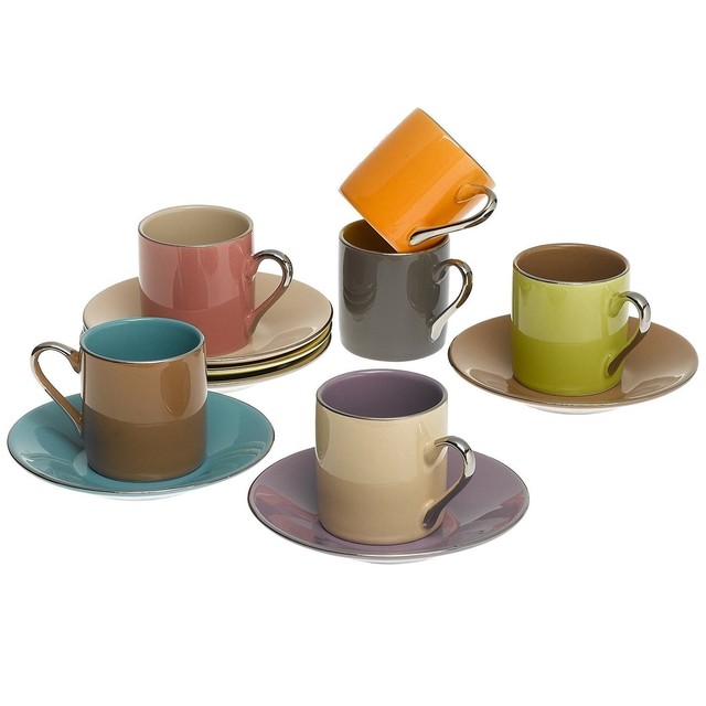 Yedi Houseware Siena Espresso Cups and Saucers Set of 6 | eBay Yedi Houseware Siena Espresso Cups and Saucers Set of 6 | eBay