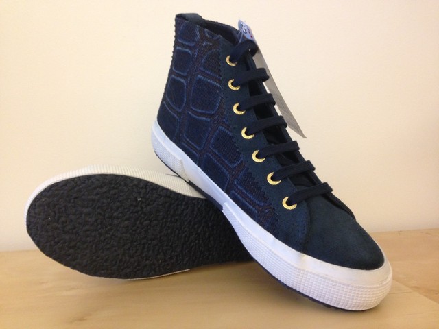 Da Donna Superga 2795 jnscoccosuew Mid Top Scarpe Da Ginnastica In Blu UK 4 NUOVO Da Donna Superga 2795 jnscoccosuew Mid Top Scarpe Da Ginnastica In Blu UK 4 NUOVO