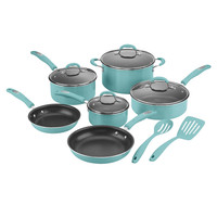 Cuisinart 57T-12TQ 12-Piece Aluminum Non-Stick Cookware Set (Turquoise)